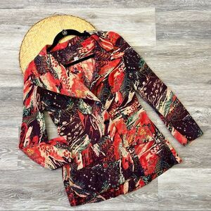 Vintage 1970’s psychedelic printed disco collar blazer‎